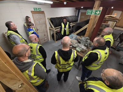 VIP Visitors get an exclusive behind the scenes tour of the Vulcan's hangar (Jason Gore)