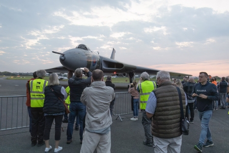 Enjoy a close-up view as the Vulcan's engines shut down (Barry Williams)