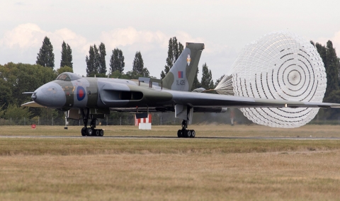 See the Vulcan's giant parachute deployed (Barry Williams)