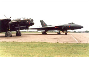 XL426 poses next to the RAF's only other Avro bomber